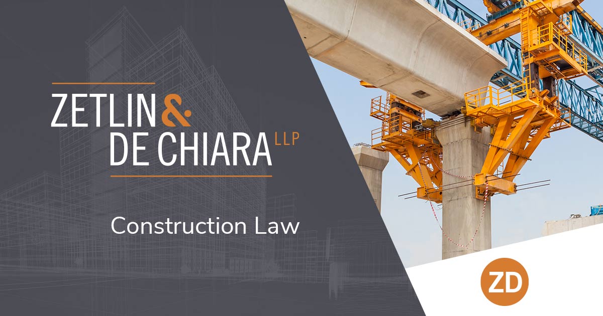 Proposed New York City Construction Legislation Zetlin De Chiara Llp